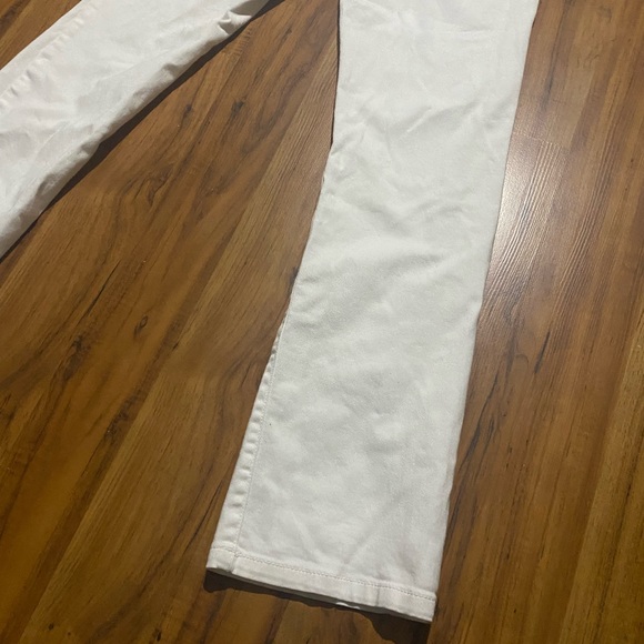 Nine West Vintage America Jeans Mid Rise Straight Leg Pants White Twill Size 4 - Picture 8 of 10
